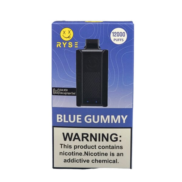 Ryse Disposable blue gummy packaging