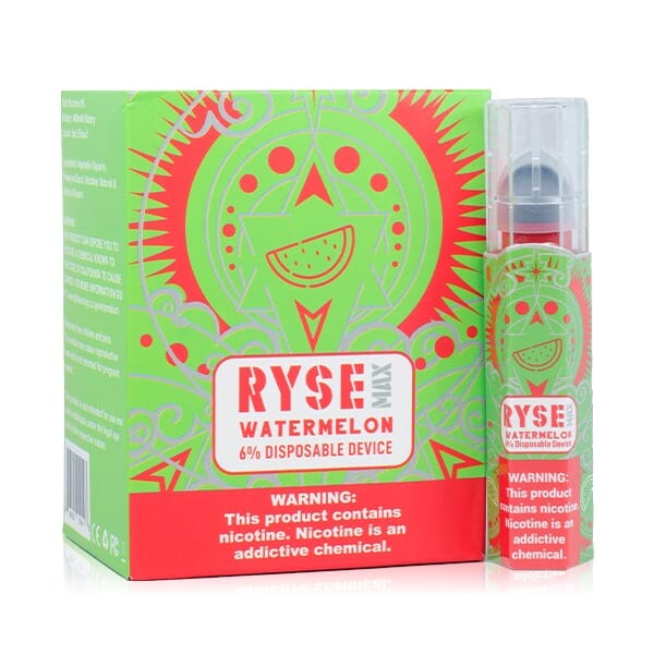 Ryse Max V1 Disposable Ecigs (Individual) watermelon with packaging 