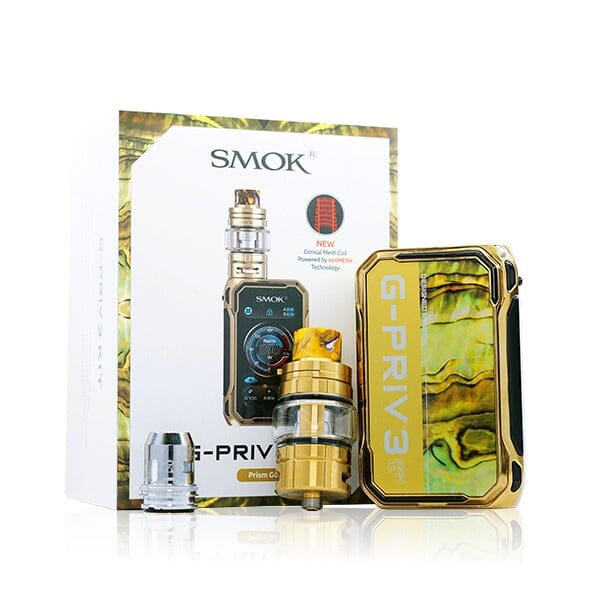 SMOK G-Priv 3 Kit 230w Prism Gold with packaging
