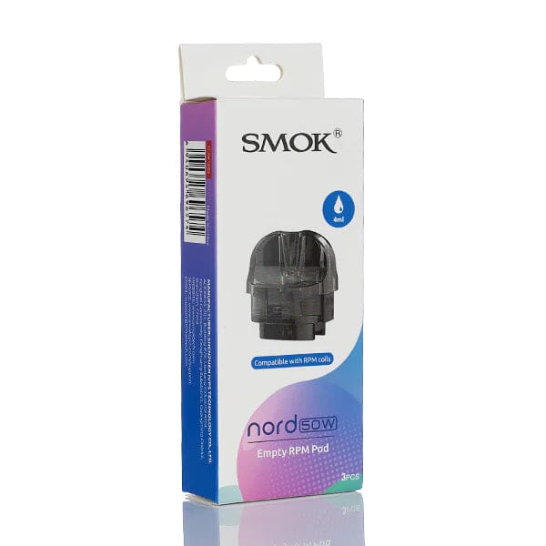SMOK Nord 50W Replacement Pods | 3-Pack RPM Coil Compatible packaging