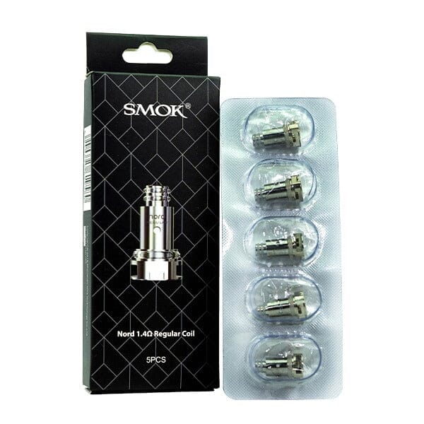 SMOK Nord Replacement Coils (Pack of 5) Nord 1.4 ohm Regular Coil with packaging