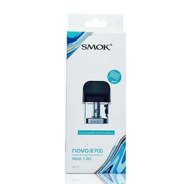 SMOK Novo 2 Replacement Pod Cartridge (Pack of 3) Mesh 1.0ohm packaging