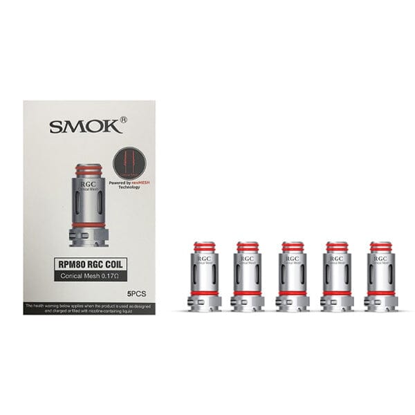 SMOK RGC Conical Mesh Coils | 5-Pack - 0.17ohm with packaging