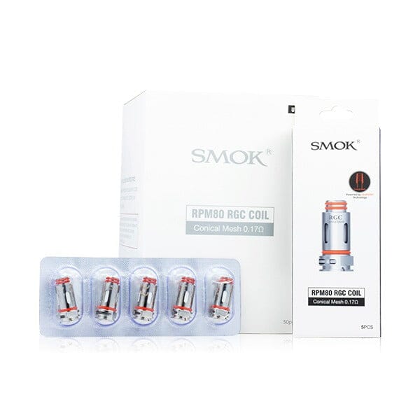  SMOK RGC Conical Mesh Coils | 5-Pack - 0.17ohm with packaging
