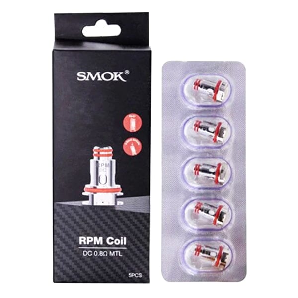 SMOK RPM Coils (5-Pack) DC 0.8 ohm with packaging