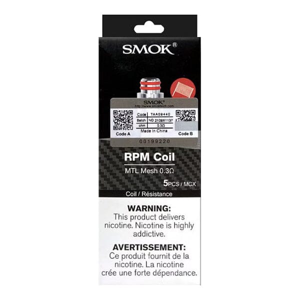 SMOK RPM Coils (5-Pack) MTL Mesh 0.3 ohm