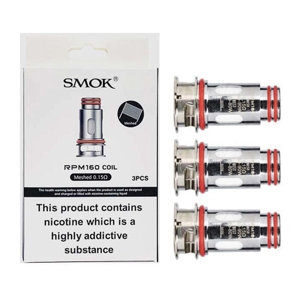 SMOK RPM160 Coils (3-Pack) - Mesh 0.15ohm with packaging