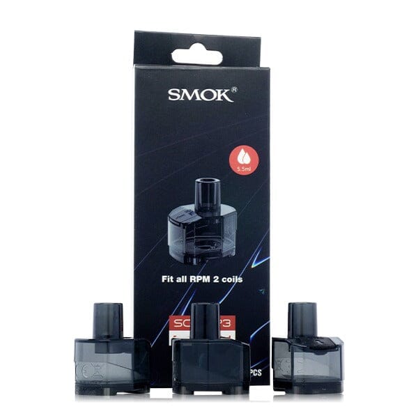 SMOK SCAR P3 Replacement Pods (3-Pack) RPM2 Pod with packaging