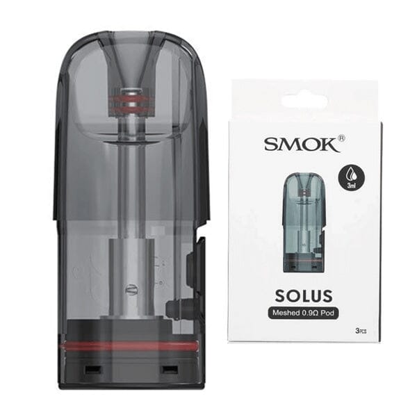 SMOK Solus Replacement Pods | 3-Pack 0.9ohm with packaging