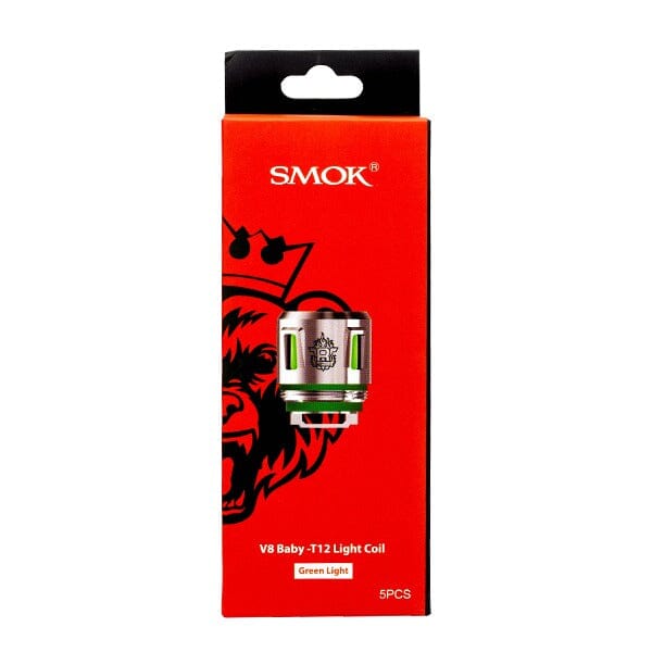 SMOK TFV8 Baby Coils (5-Pack) Green Light Packaging