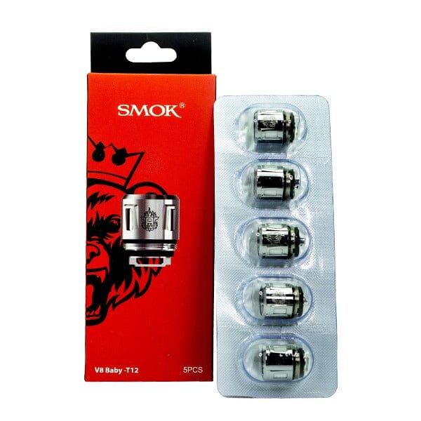 SMOK V8 Baby Prince Coils (Pack of 5) Baby-T12 with packaging
