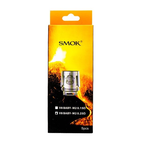 SMOK TFV8 Baby Coils (5-Pack) V8 Baby M2 0.25ohm Packaging