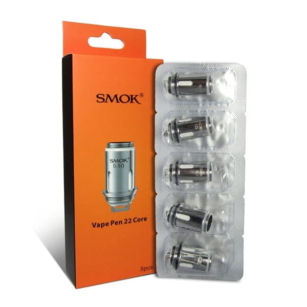 Smok Vape Pen 22 Replacement Coils 5 Pack 0.3ohm with packaging