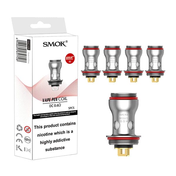 SMOK Vape Pen Coils | 5-Pack DC 0.6ohm with packaging