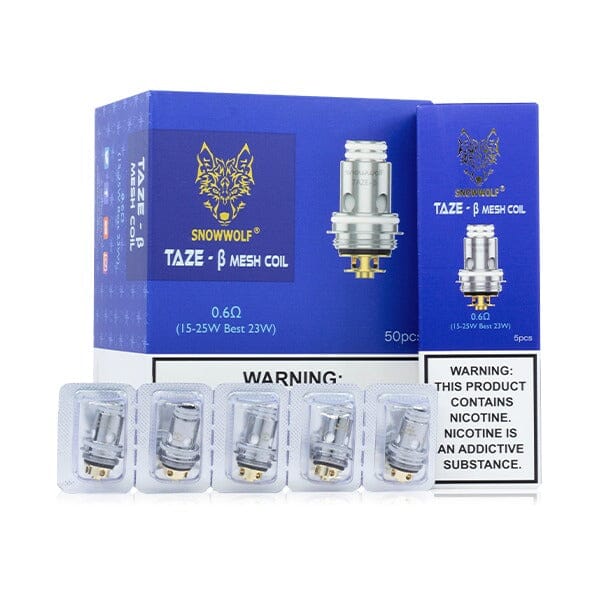 SnowWolf Taze Coils (5-Pack) 0.6ohm with packaging