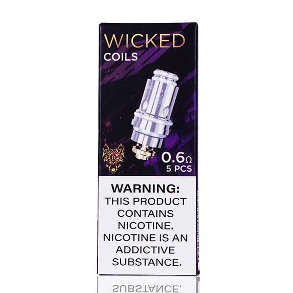 SnowWolf Wicked Replacement Coils (Pack of 5) 0.6 ohm packaging only