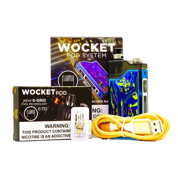 Snowwolf Wocket Pod Device Kit with all contents and packaging
