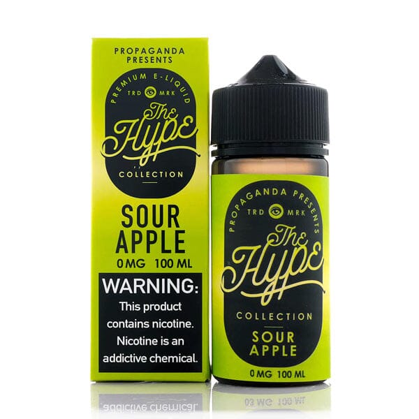 Sour Apple by The Hype Collection 100ml with packaging