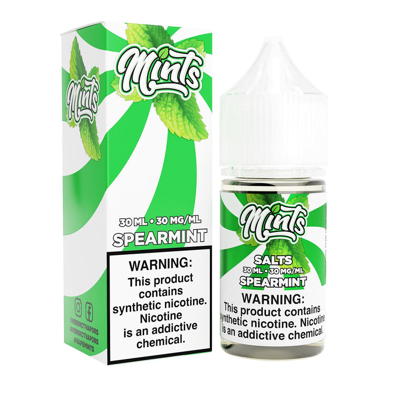 Spearmint by Mints SALTS E-Liquid 30ml with packaging