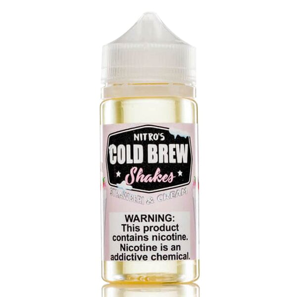 Stawberi & Cream by Nitro's Cold Brew Shakes 100ML bottle