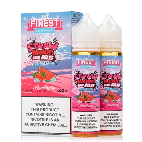 Straw Melon Sour On Ice by Finest Sweet & Sour 120ML with packaging
