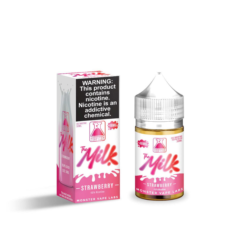 Strawberry by Jam Monster Salt Milk Series E-Liquid 30mL (Salt Nic) with packaging