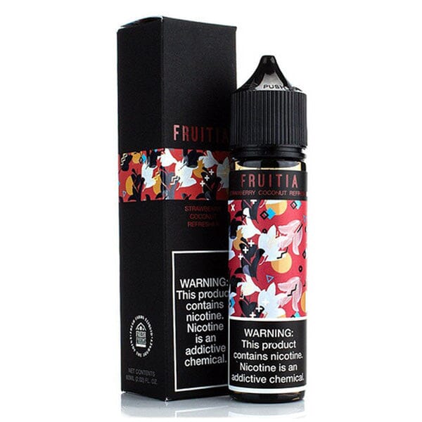 Strawberry Coconut by Fruitia E-Liquid 60ml with packaging