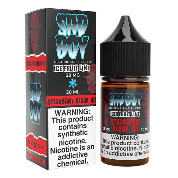 Strawberry Ice Salt by Sadboy Salts 30ml with packaging