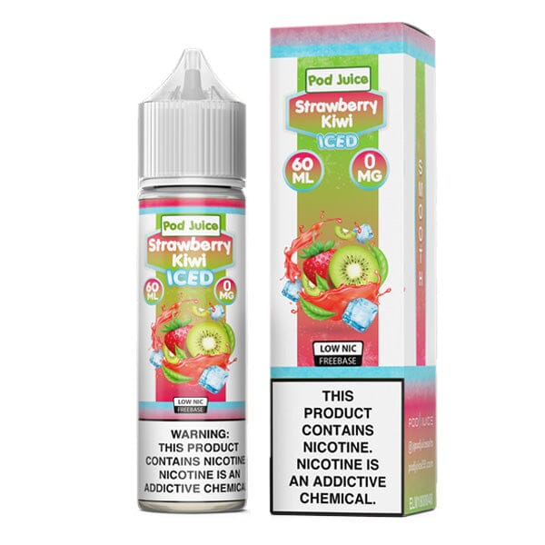 Strawberry Kiwi Iced by Pod Juice E-Liquid 60ml with packaging