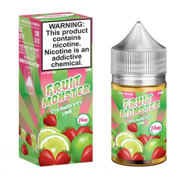 Strawberry Lime By Jam Monster Salts E-Liquid with Packaging