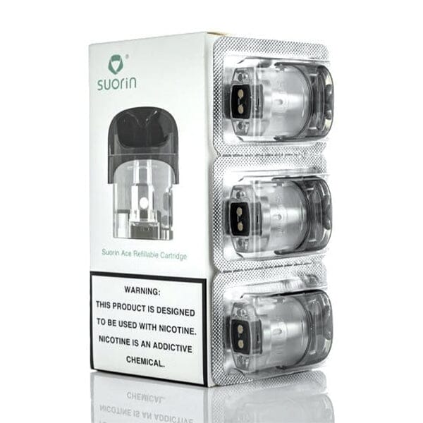 Suorin Ace Replacement Pods (3-Pack) - Ace Pods 1.0ohm with packaging