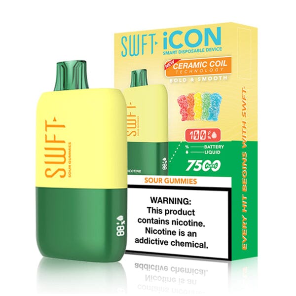 SWFT Icon Disposable sour gummies with packaging
