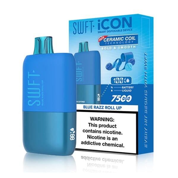 SWFT Icon Disposable blue razz with packaging