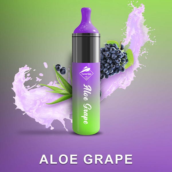 Tugpod EVO Disposable 4500 Puffs 10mL 50mg aloe grape with background