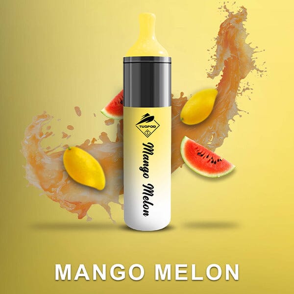 Tugpod EVO Disposable 4500 Puffs 10mL 50mg mango melon with background