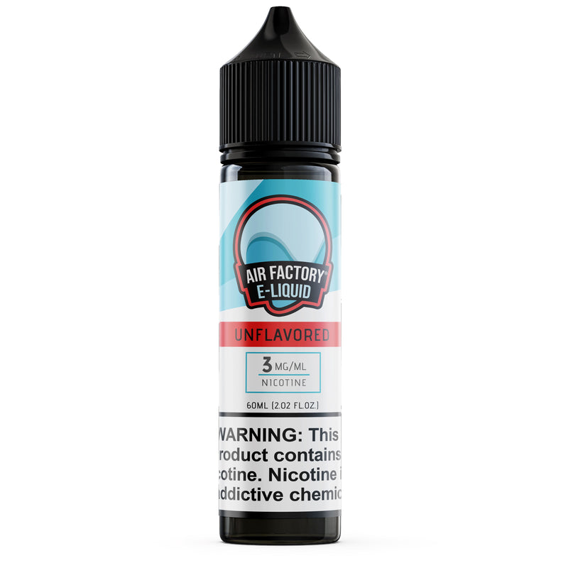 Unflavored by Air Factory eJuice 60mL bottle