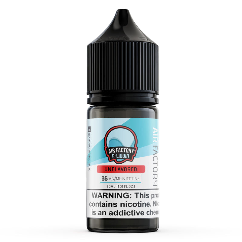 Unflavored by Air Factory Salt 30mL bottle