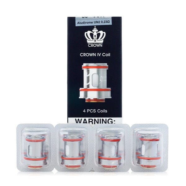 Uwell Crown 4 Replacement Coils (Pack of 4) UN2 0.23ohm with packaging