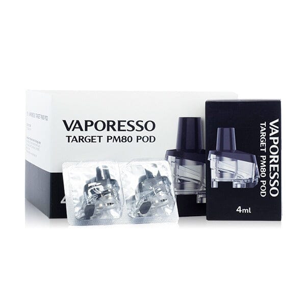 Vaporesso Target PM80 Replacement Pods (2-Pack) with packaging