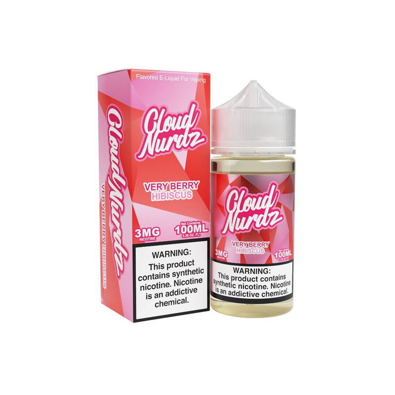 Very Berry Hibiscus by Cloud Nurdz TF-Nic 100mL with packaging