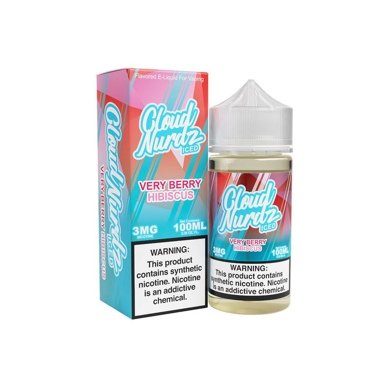 Very Berry Hibiscus Iced by Cloud Nurdz TF-Nic 100mL with packaging