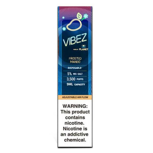 Vibez Pod Disposable | 3500 Puffs | 9mL - Frosted Mango packaging