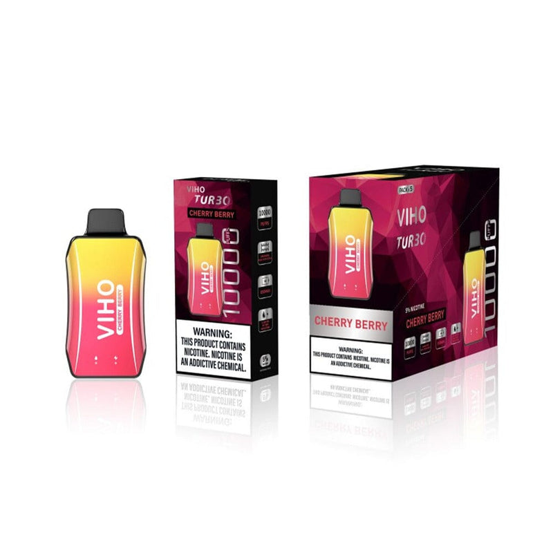 Viho Turbo Disposable - cherry berry with packaging