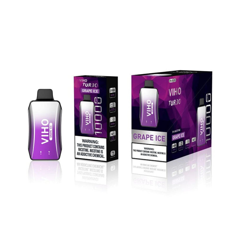 Viho Turbo Disposable - grape ice with packaging