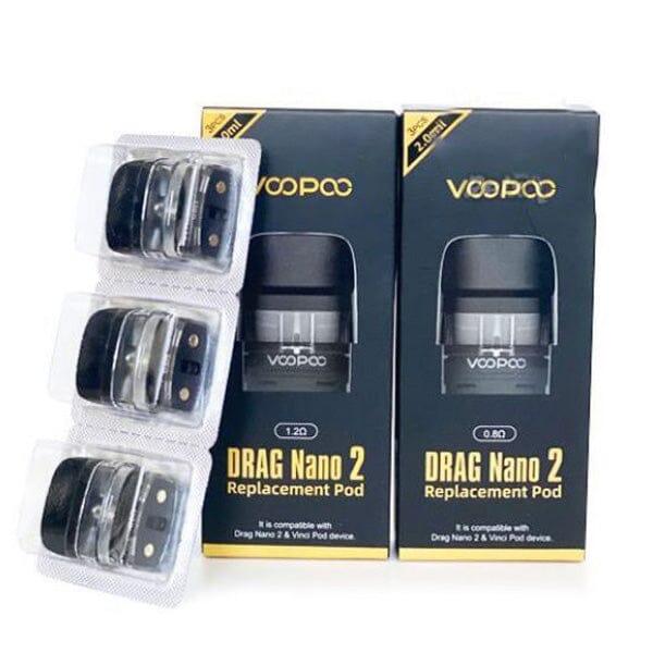 Voopoo Drag Nano 2 Replacement Pods 3-Pack group photo
