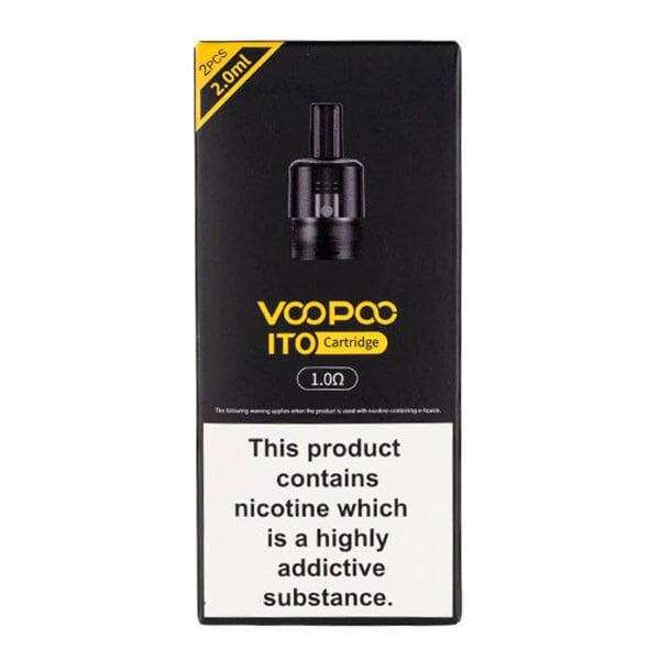 Voopoo ITO Replacement Pod | 2-Pack - 1.0ohm packaging