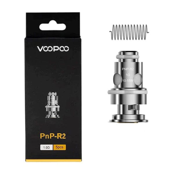 VooPoo PnP Coils (5-Pack) PnP-R2 1.0ohm with packaging