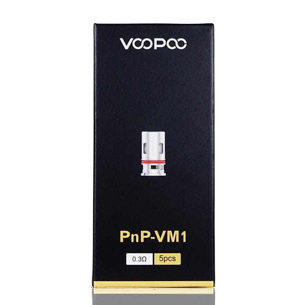 VooPoo PnP Coils (5-Pack) Pnp-VM1 0.3 ohm packaging only