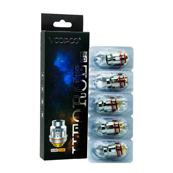 VooPoo UFORCE Replacement Coils (Pack of 5) U4 with packaging