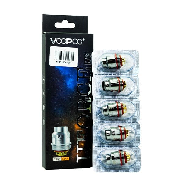 VooPoo UFORCE Replacement Coils (Pack of 5) U6 with packaging